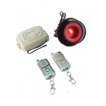 HEAVY DUTY CAR ALARM SYSTEM WITH METAL REMOTE CONTROLLER